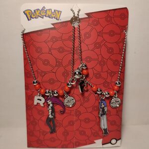 Pokemon Jessie And James Team Rocket Necklace Official Nintendo Charm Pendant